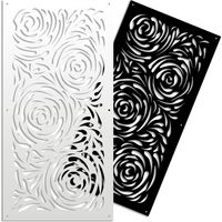 TYPHOON - Panneau ajouré en PVC - Brise-soleil - Couleur : noir - Dimension : 73x148 cm