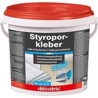 Colle multi-usage 4kg – Adhésif pour plaques en mousse de polystyrène – Prêt à l'emploi pour décoration et isolation – Decotric