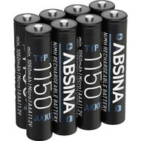 Absina Micro (AAA)-Akku NiMH 1.2 V 8 St.
