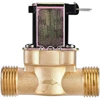 Électrique électrovanne magnétique en laiton 1/2" AC 220V N/C Normalement fermée Robinet de débit pour contrôle de l'eau