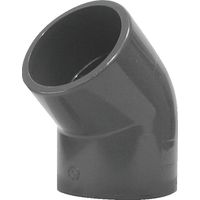 45° PVC Druckarmatur mit kleinem Radius, Innengewinde, Innengewinde, Ø75