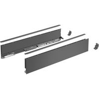 Profilo laterale per cassetto AvanTech YOU, H101mm x L350mm, antracite, destro e sinistro - HETTICH - 9353423