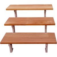 BALI Gartentreppe Stahl H54cm - 3 Bankirai Hartholz Stufen B80cm