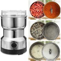 Moulin à café électrique, moulin à graines de lin, à noix, à poivre et à épices, mixeur en acier inoxydable
