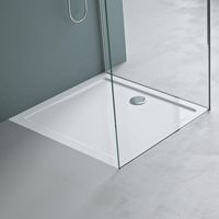 Mai & Mai Piatto Doccia 90x100x4cm, Piatto Doccia Rettangolare Faro2W in Acrilico in Acrilico, Forma: Quadrato, Bianco