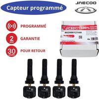 Sensor de presión de neumáticos (TPMS) - Juego de 4 - Compatible con JAECOO/Chery/Exeed - Preprogramado 433MHz - Batería de 5 años