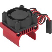 Ventilateur de refroidissement pour moteur RC, dissipateur thermique, accessoires RC pour voiture télécommandée Traxxas 1/18 rouge