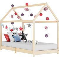 Lit adulte Cadre de lit Facile à monter pour Adultes, Adolescents, Enfants d'enfant Bois de pin massif 90 x 200 cm VSGS319064
