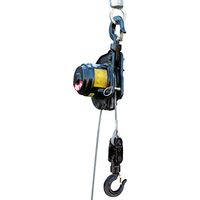 Argano portatile + valigetta + accessori: trapano, caricatore, imbracatura, grilli - Carico max 300 kg - Pulley-Man300/MC