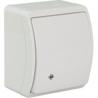 Interrupteur permutateur étanche blanc IP44 KOALA