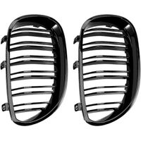 Calandre avant noire brillante pour BMW Série 5 E60 E61 M5 520i 535i 550i Berline (2003-2010)