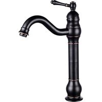 Robinet mono-commande en laiton pour lavabo suspendu, mitigeur de salle de bain avec finition bronze, robinet pour lavabo de salle de bain