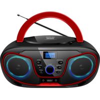 Silva Schneider MPC 19.4 USB Radio-lecteur CD FM AUX, CD, USB noir, rouge R796391