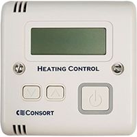 CONSORT CLAUDGEN SLVTB Battery-Powered Run-Back Timer and Adjustable Thermostat