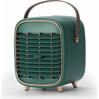 Ventilateur climatiseur silencieux – USB – refroidisseur évaporation – portable – bureau / domicile / voiture – vert