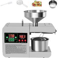 Presse à huile automatique CHIGOODS 1500W en acier inoxydable avec contrôle de température