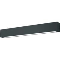 Plafonnier LED Ibros Light Prestige noir 18W IP44 63cm