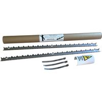Sodifer 91677 Kit Punte Antiladro per Tubi Gas 2 Barre 80 cm Sezione a U Acciaio Inox con Fascette e Adesivo Segnaletico