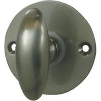 Funktionsrosette aus vernickeltem Stahl, verschließbar.