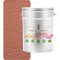 Enduit de façade extérieur en silicone, saumon foncé, 1,5 mm, qualité supérieure, 25 kg