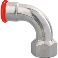 Coude 90° cylindrique femelle électrozingué SERTIsteel Carbone - Empreinte M 15x21mm - Ø42mm