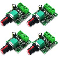4Pcs 1.8v 3v 5v 6v 12v 2A PWM Contrôleur De Vitesse Régulateur de Tension du Moteur à Courant Continu,Régulateur de Volt LED Gradateur,Commutateur de Commande réglable