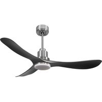 Ventilatore da soffitto Reversibile Termostato Dimmabile Wifi Motore CC Tetti inclinati Telecomando Luce a tre toni Hypersilence Memoria Shopify Vendible (AUTOMATICO) PURLINE TiomanD132C04LED64532