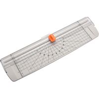 Portable Paper Trimmer A4 Size Paper Cutter Cutting Machine 12 Inch Cutting Width for Craft Paper Ph-White