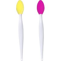 Brosse exfoliante pour les lèvres, outil de brossage des lèvres, brosse en silicone double face, brosse exfoliante pour lèvres sèches, brosse gommage pour les lèvres
