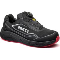 Chaussures Sparco Teamwork+Rotor S1PS pointure 42 chaussures de se'curite' ultra-respirantes de type running avec fermeture par cable et rotor a' de'gagement rapide Nero/Rosso 42
