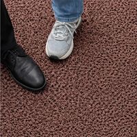 FELPUDO DE RIZO SIN BASE COLOR MARRON 1,22 x 4 METRO