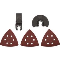 Ryobi RAKMT12KIT Set mit 12 Schleifblättern, Multifunktionsklingen, Universalaufsatz