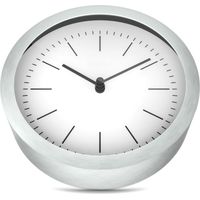 Mebus 19634 Horloge Murale Argenté 20x19 cm