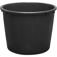 Mastello industriale tondo in plastica 350 litri - Nero - Mobil Plastic