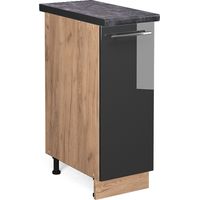 Armadio cucina dispensa alto Fame-Line, Antracite lucido, 30 cm , PL Antracite, Vicco