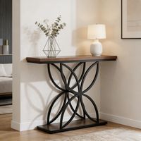 Console au design élégant, table basse, table d'appoint pour l'entrée (console seule)