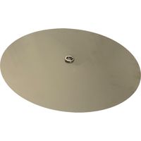 Elementi Edelstahl Abdeckung mit Hebeknopf für Gas-Feuerstellen "Branford", "Marra" und "Oku", silber, 60 x 60 x 1,15 cm (L x B x H)