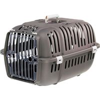 Ferplast JET 20 Cage de transport Ferplast JET 20 pour chats et petits chiens en plastique anti-rayures avec porte transparente antichoc. Variante 20 - Misure: 37 x 57 x h 33 cm - Gris