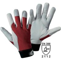 L+D 1 Paire de gants Griffy rouge/nature Taille 10 - 1706-10