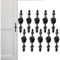 10pcs Black Cabinet Door Handles, Kitchen Furniture Cupboard Hardware/Dresser Drawer Knobs and Pulls
