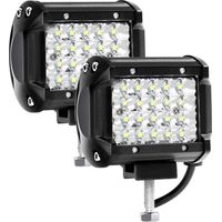 Phare de Travail LED 12V 144W 4\'\' Projecteur LED Voiture 12v Etanche IP67 Spot Flood Feux Antibrouillard LED 10,500lm Feux de Travail pour Voiture Camion Tracteur SUV Bateau(2 PCS)