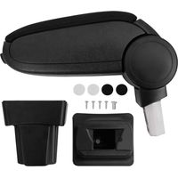 Car Armrest Black 11.5x32x(30-50) cm ABS vidaXL