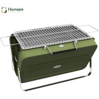 Barbecue portatif pliable avec grille en acier inoxydable pour pique-nique jardin HOMAIRE