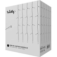 Twinkly Plus Vorhang RGBW 0,5 x 4 m schwarz