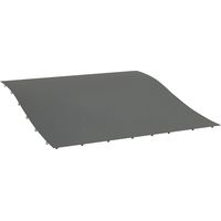 Toile de remplacement pour pergola de jardin 3 x 3 m, 16 trous de drainage, dimensions 297 x 297 cm, gris