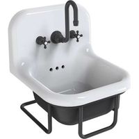 TRUE COLORS – RETRO-WASCHBECKEN – Waschbecken – Schwarz – 42 x 42 x 46 cm