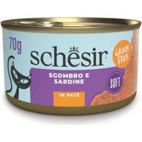 Umido Gatto - Schesir Grain Free Patè Sardine e Sgombro 70 gr