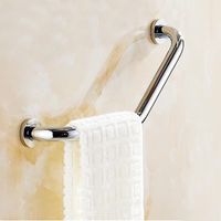Angled Grab Bar Rails for Shower, 17.3 Inch Bathroom Safety Grab Bar, Bathtub Arm, Secure Grab Bar, 304 Stainless Steel Non-Slip Mounted Bars