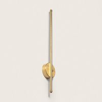 Applique da Parete Lineare LED Metallo con Batteria Ricaricabile USB Becca Oro