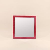 Miroir rose pailleté 35x35cm